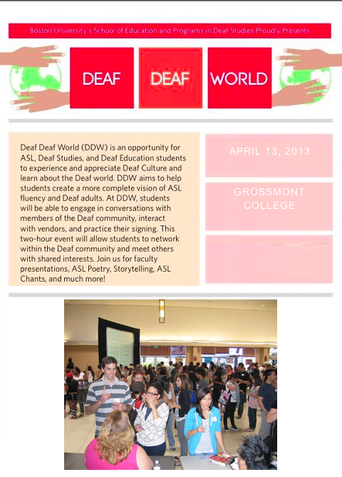 Deaf Deaf World Event